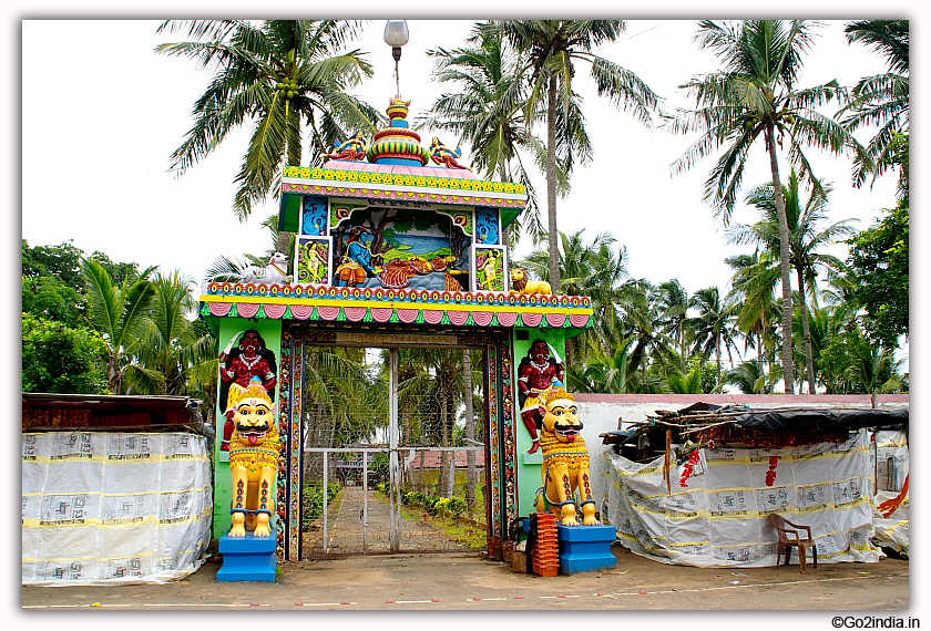 Front entrance of Bhairavi temple near Ganjam 