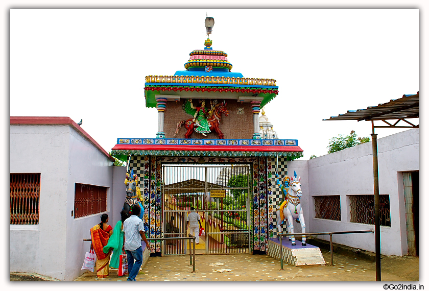 Main entrance of Bhairabi temple at Mantridi village near Berhampur