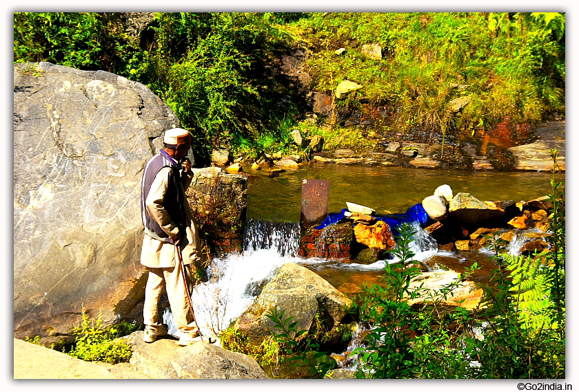 Near Jogini waterfall at Manali