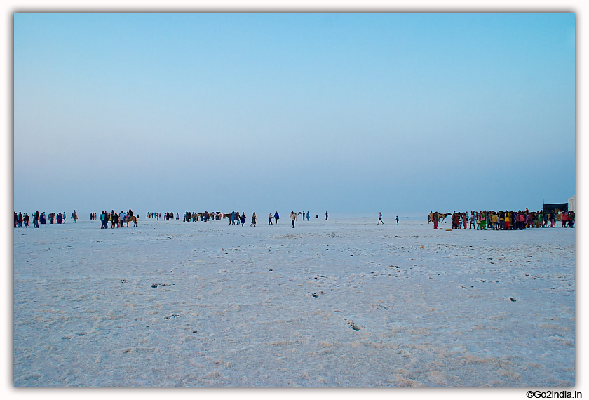 Dry salt in Rann of Kutch during Rann Utsav