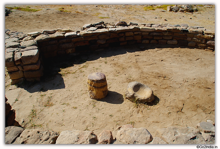 Kitchen items at Dholavira excavacted site