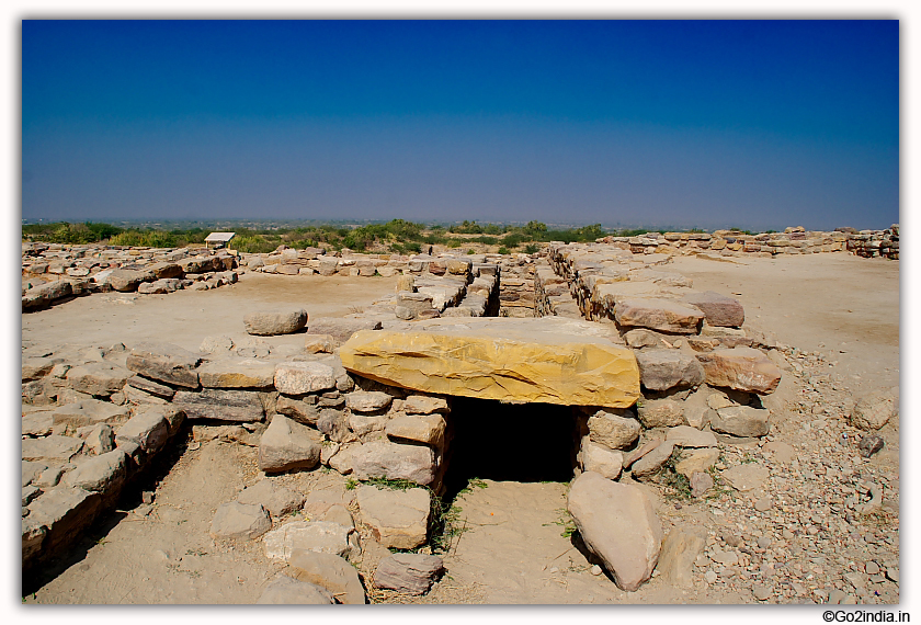 Dholavira excavated site at Kutch Gujarat