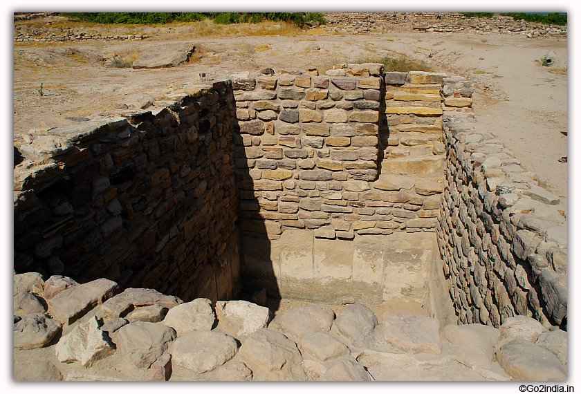 Dholavira excavated site at Kutch Gujarat