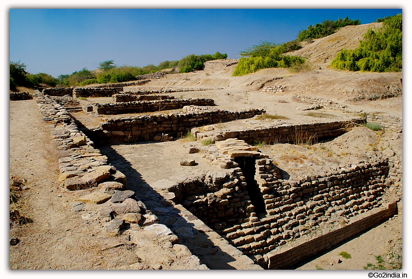 Storing rain water at different stages at Dholavira