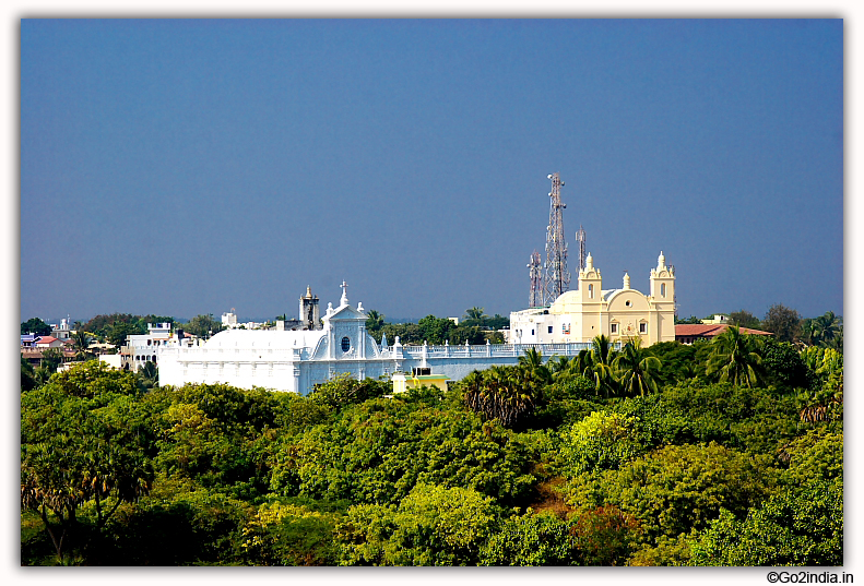 View of Saint Pauls Church from Diu Fort 