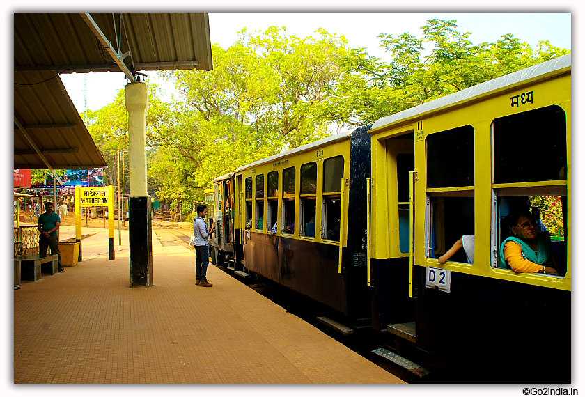 Train at Matheran railway station