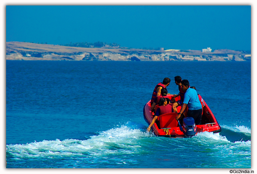 Water sports at Nagoa Beach Diu 