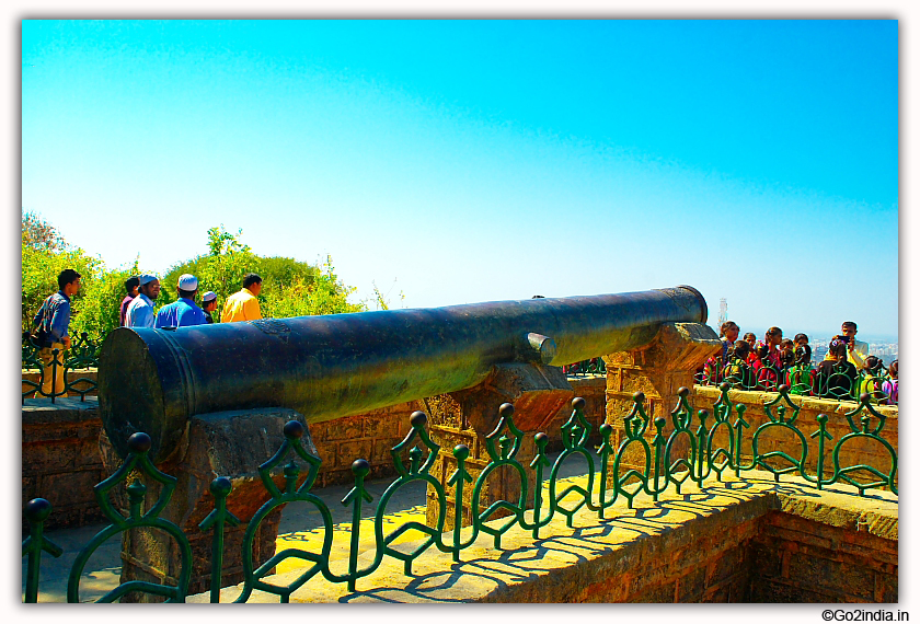 Neelam & Menek Cannon at Uparkot fort