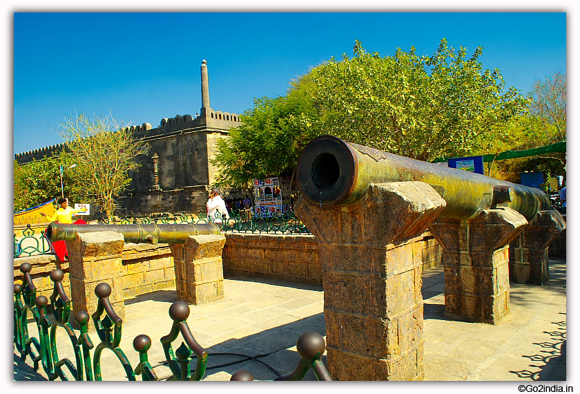 Neelam & Menek Cannon  at  Junagadh fort