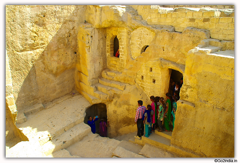 Buddhist Caves inside Uparkot fort at Junagadh 