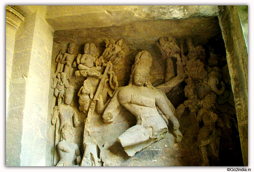 Elephanta Caves sculptures 