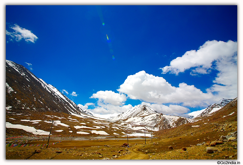 Distance view of Changla Pass