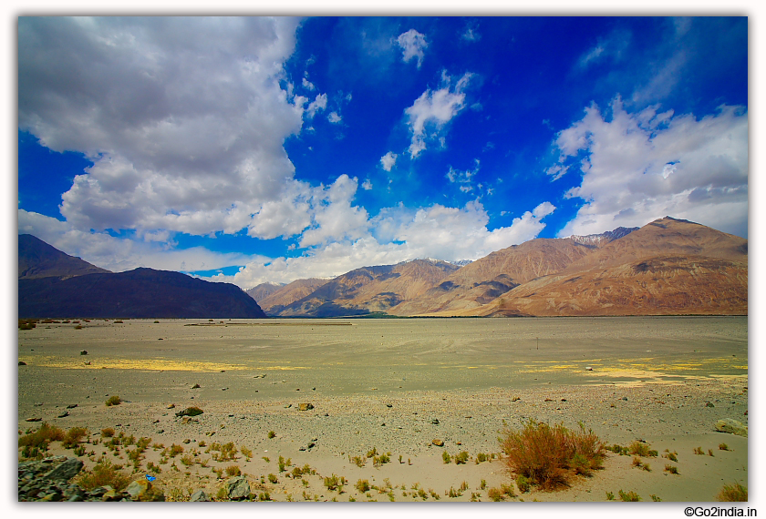 Before Nubra valley the desert