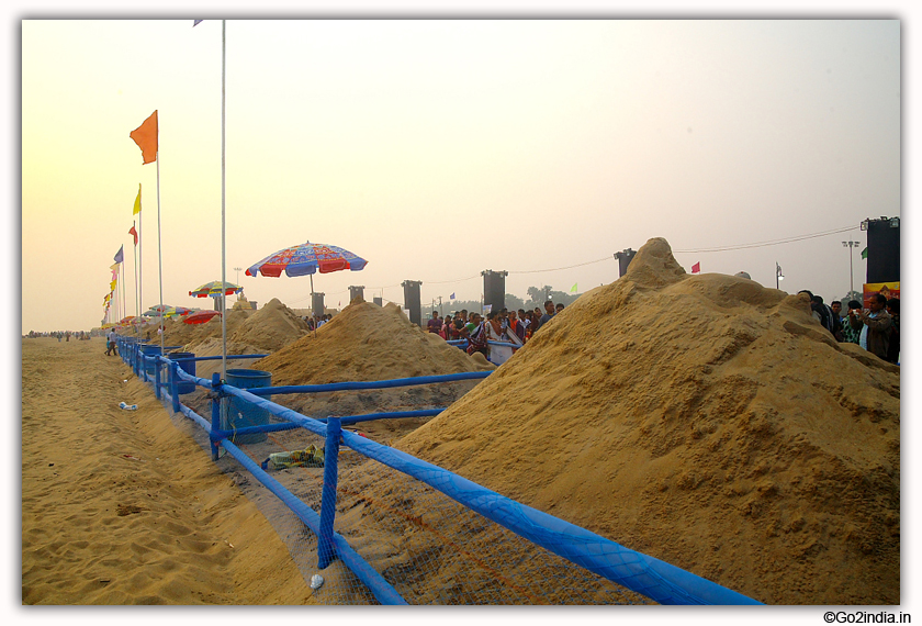 International Sand Art Festival at Chandrabhaga Beach near Konark Photos