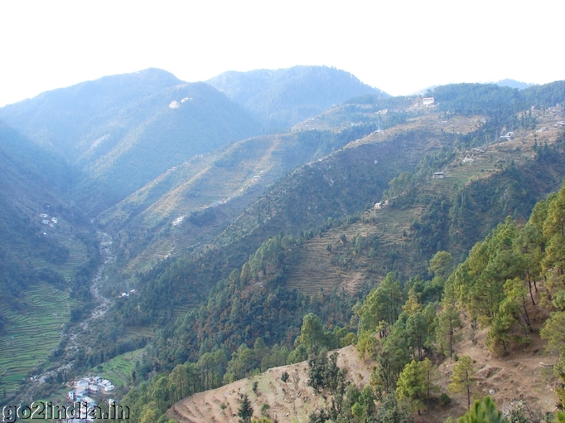 Landscape view of trekking to Chamba