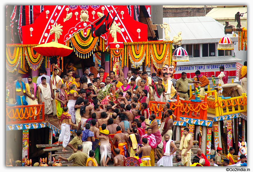 Lord Jagannath Pahandi during  Car Festival