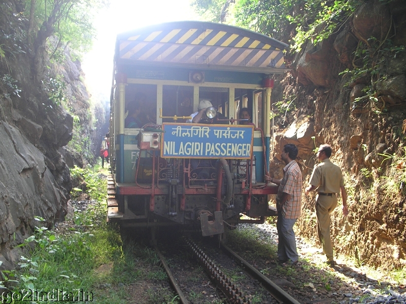 Front side of the Ooty train