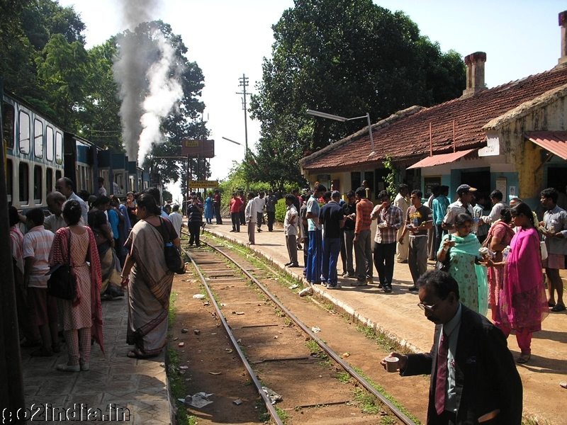 Time for tea- train at a station